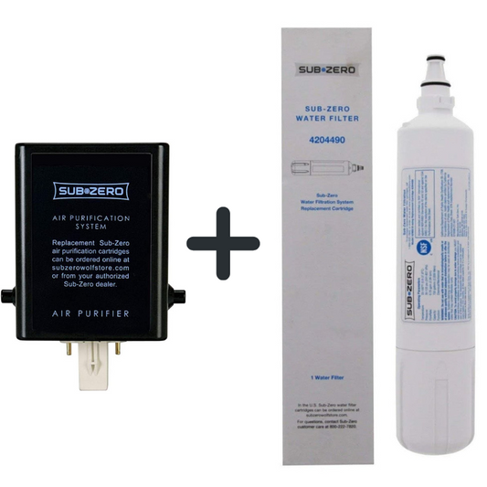 Sub-Zero Refrigerator Replacement Water and Air Filter 4204490 & 7007067 Combo Pack